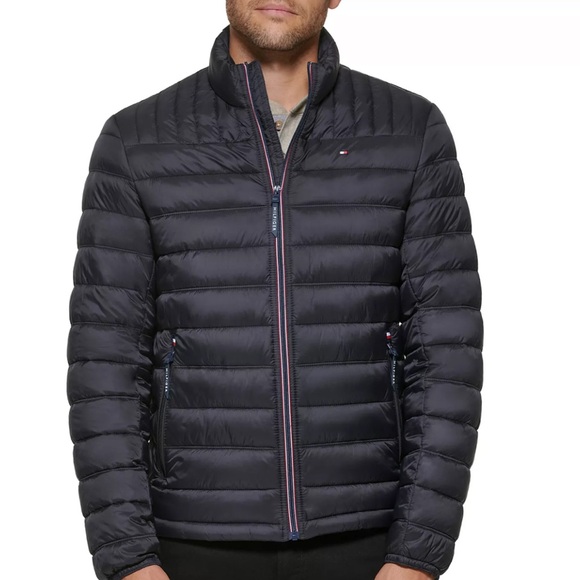 Tommy Hilfiger Black Quilted Puffer Jacket - Picture 1 of 7